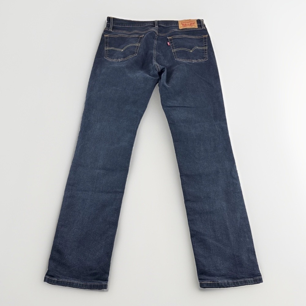 Levis 511 Jeans Men 36x34 Slim Fit Blue Denim Pants Stretch Low Rise Dark Wash